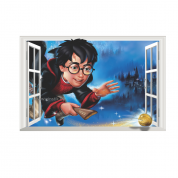 Наклейка "Окно сказочный Гарри Поттер"
